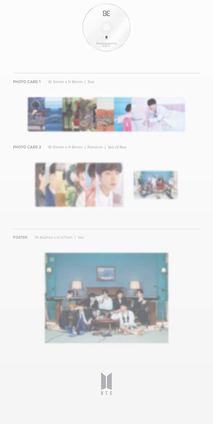 BTS Be Essential Edition CD+1p Poster On Pack+140p PhotoBook+7p